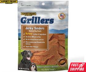 49600571 Savory Prime Grillers Dog Treats Jerky Tenders Turkey Soft Chewy Natural 4oz