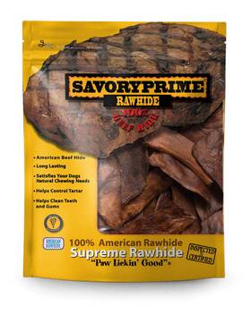 Savory Prime 810359004730 1-pound Rawhide Chips Beef