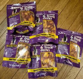 Savory Prime 810359420165 5 Natural Jerky Treats Sweet Potato And Duck 16 Oz Each Bb 08/2025 Lot