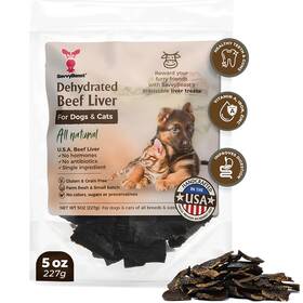 Savvybeast 860234001170 Dehydrated Beef Liver Dog Treats 5 Ounce Pack Of 1 Natural