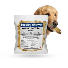 3q-6cok-7h64 Scooby Cheww 100% Natural 12 Count Cow Ears For Dog High Protein Beef Rawhide Do
