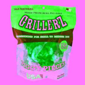 Scott Pet 015958971173 Grillerz Piggy Pieces Dog Treats 1 Lb By