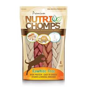 Dt852bv Scott Pet Nutrichomps Dog Chews 6-inch Braids Easy To Digest Rawhide-free Treats