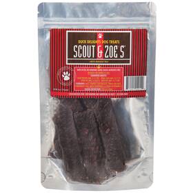 M8-8uzj-m2uy Scout & Zoes And Duck Delights Jerky - 4oz Dog Treats Grain-free Pet Chew