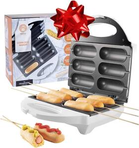 Scs Direct 656103082926 Masterchef Corn Dog Maker -electric Nonstick Kitchen Baker Perfect For Hot Dogs