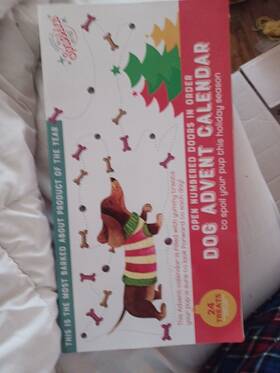 Season 4 Sparkle 754814043981 Sparkles Dog Advent Calendar 2024 Christmas With 24 Treats-beef/pb