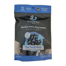 Shameless Pets 313088358339 Dental Treats For Dogs The Tooth Berry - Healthy Sticks With Immune Supp