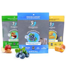 Shameless Pets 742033718339 Soft-baked Dog Treats Vegetarian Variety 3-pack - Natural And Healthy Chew Shameless Pets 742033718339 Soft-baked Dog Treats Vegetarian Variety 3-pack - Natural And Healthy Chew
