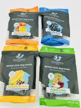 Shameless Pets 850010897264 Dental Treats For Dogs Variety 4-pack - Healthy Sticks