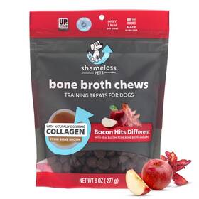 Shameless Pets 850033737707 Dog Training Treats Bacon Bone Broth Bits - Natural And Healthy