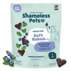 Shameless Pets 850033737950 Soft-baked Dog Treats Blueberried Treasure - Natural And Healthy Chews With Mi