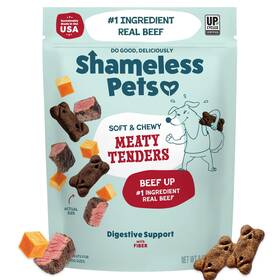 Shameless Pets 850071979046 Soft Chewy Dog Treats Beef Tenders 8oz - Natural Protein Snacks