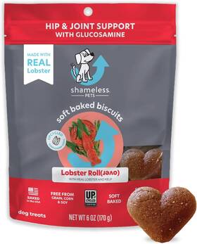 Shameless Pets 860309001340 Soft-baked Dog Treats Lobster 1 Count Pack Of Red