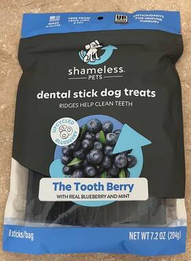 Shp89726-kw Shameless Pets Dental Treats For Dogs The Tooth Berry - Healthy Sticks Shp89726-kw Shameless Pets Dental Treats For Dogs The Tooth Berry - Healthy Sticks