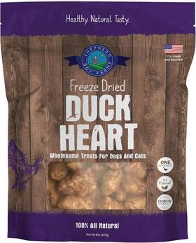 Shepherd Boy Farms 705353746451 Freeze Dried Dog And Cat Treats Duck Heart All Natural Sing