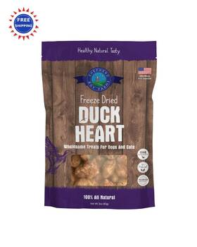 Shepherd Boy Farms 850007047238 Freeze Dried Dog Cat Treats Chicken Heart Natural
