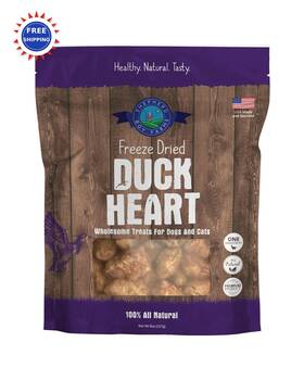 Shepherd Boy Farms 850007047245 Freeze Dried Dog Cat Treats Chicken Heart Natural