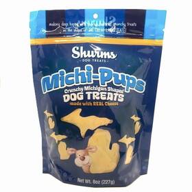 Shurms Candy 860005110032 Michi-pups Michigan Shaped Crunchy Dog Treats With Real 1 Count Pack Of
