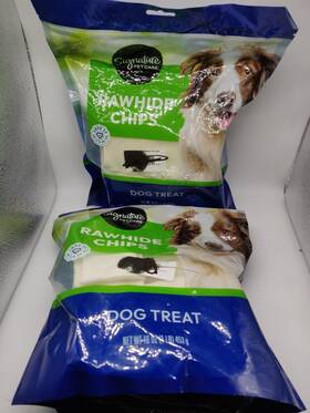 Pr216-40 Signature Petcare Rawhide Chips 2 Pounds Dog Treats For Single Ingredient Beefhide 10/2026