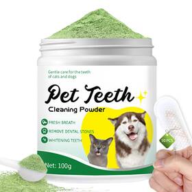 Sisaiex 504170659744 Dog Teeth Cleaning Powderdog Kit With Finger Wipesdog Breath F