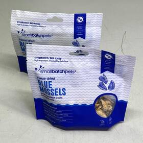 Smallbatch Pets 810171920164 2 Pack Freeze Dried Blue Mussels For Dogs And Cats 2oz Bb 09/26
