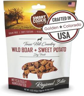 Smart Cookie 313104725749 All Natural Dog Treats - Wild Boar And Sweet Potato Training