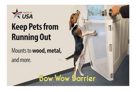 1969985 Smart Retract Bow Wow Barrier 28 Inch White -smart Retractable Door Dogs And Cats