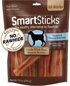Sbpb-00459na-1 Smartbones Smartsticks With Real Peanut Butter 25 0.7 Ounce Pack Of