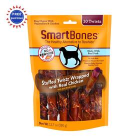 Sbst-02069-10 Smartbones Chews Yak Cheese Himalayan High Protein Large Breed 10 Count Dog
