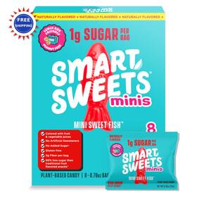 Smartsweets 669809200518 Smart Sweets Mini Sweet Fish Multipack 6.24 Ounce