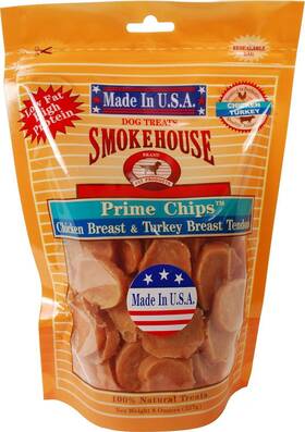 85459 Smokehouse 100-percent Natural Prime Chips Dog Treats