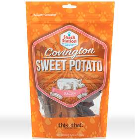 55520 Snack Station Covington Sweet Potato- Bacon Dehydrated Dog Treats 5.29 Oz