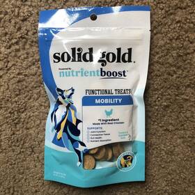 Solid Gold 093766003064 Mobility Dog Treats For Training And Joint Support Chicken Exp 09/25