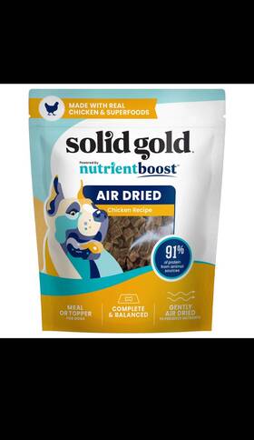 Sgp00303 Solid Gold Air Dried Meal Or Topper For Dogs Chicken Recipe 16 Oz 454 G
