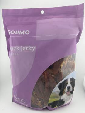 Solimo 313107948909 Amazon Brand - Duck Jerky Dog Treats 2 Pounds Exp 2/2026