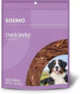 Solimo 842379149177 Duck Jerky 2lb Dog Treats For Dogs Puppies And Other Pets