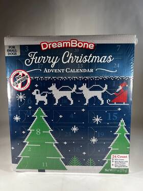 Spectrum 892383004856 New Dreambone Christmas Holiday Advent Calendar Treats For Dogs 24 Count
