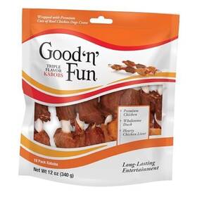 P-94419 Spectrum Brands Goodftnftfun Triple Flavored Rawhide Kabobs For Dogs 1 Pack 12 Oz