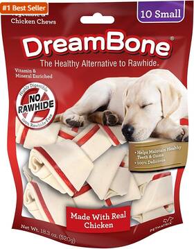 Dbc-02029-10 Spectrum Brands Pet Dreambone Vegetable And Chicken Dog Chews Rawhide Free Small 10-count