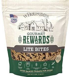 2100368 Sportmix 034846550078 Wholesomes Gourmet Rewards Lite Bites Dog Biscuits Lamb 3lb. Bag