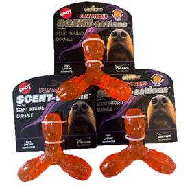 Spot 077234370315 Qty 3 New Scent-sations Flavored Dog Aggressive Chew Toy Bone Durable 5 Inch