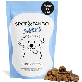 Spot & Tango 850031311022 And Bison Bites Dog Treats Single Ingredient 100% Kidney Fr