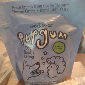Spot & Tango 850031311442 And Pupgum Daily Dental Chews For Large Dogs 41 Lbs 7 3/17/28