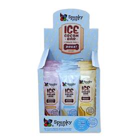 Skpd08786 Spunky Pup Ice Cream Display 24ct Dog Puppy Treats 3 Flavors Non-gmo