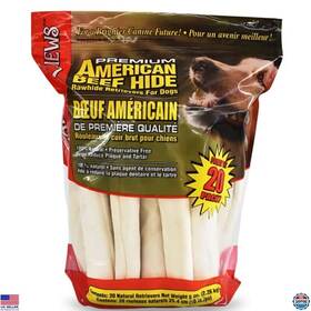 B00bo2wo70 Stanley Large Rawhide Bones For Dogs 10-11 Inch - Durable Usa Beefhide Chews 20 Pack