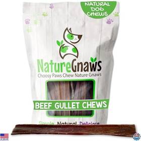 B01loxxunu Stanley Beef Gullet Chews For Large Dogs 9-10 Inch 20 Count - Rawhide Free Treats