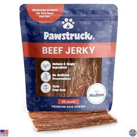 B07f5zvgpg Stanley Premium Beef Jerky Dog Treats 4 Inch -6 Strips Hip And Joint Health 25 Count