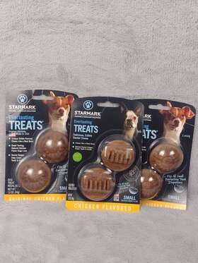9002212 Starmark Everlasting Dog Treat X 3 Dental Chew Small Breed Chicken Flavors Nip