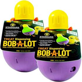 B01bmmwwk0 Starmark 2 Pack Large Bob-a-lot Interactive Dog Toys