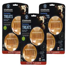 B06xn5nztj Starmark 3 Pack Star Mark Everlasting Bacon Dog Dental Chews Large